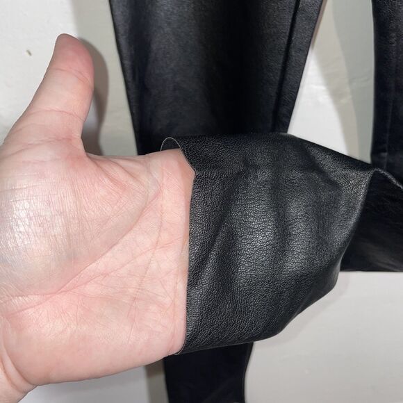 Commando Faux Leather Leggings Raw Hem Black Size XS - Picture 4 of 10